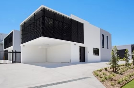Commercial glazing project with large glass windows Gold Coast